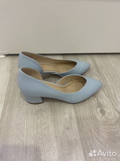 Туфли женские голубые 36