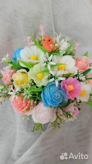 Букет цветов из мыла, букеты которые не вянут