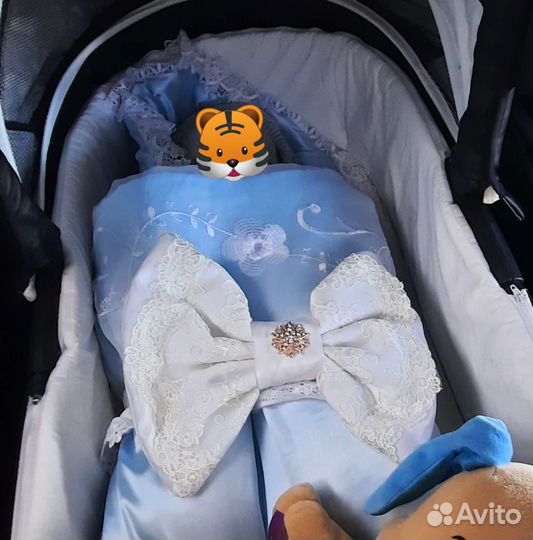 Бант для конверта на выписку