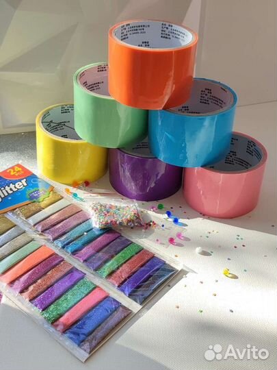 Тянущийся скотч из Азии Нано Скотч Антистресс Игра