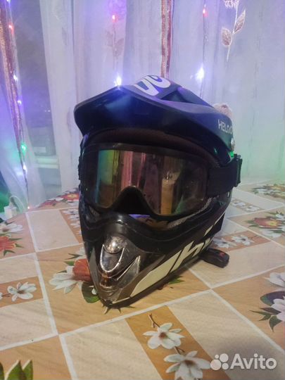 Шлем для мотоцикла кроссовый