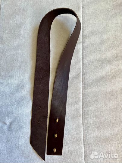 Ремень натуральная кожа (S-M) с латунными кнопками