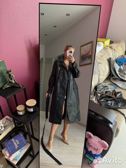 Плащ из экокожи женский 42-44