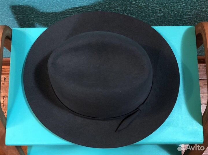 Шляпа фетровая серая унисекс р. 55