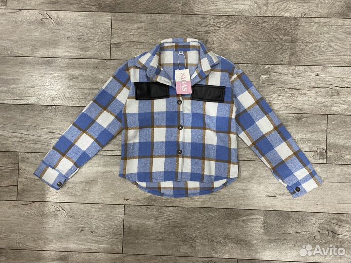 Рубашка в клетку детская новая
