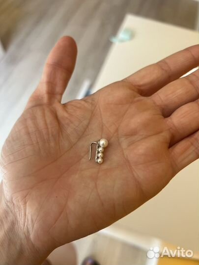 Серьги sokolov серебро с жемчугом 925 проба