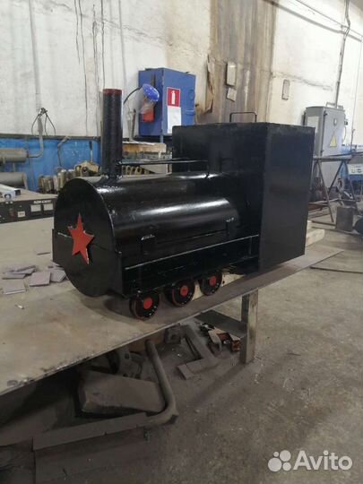 Мангал с печью под казан. Металл-3мм