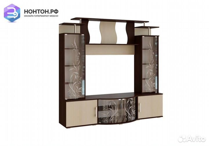 Стенка Виста дуб беленый / венге