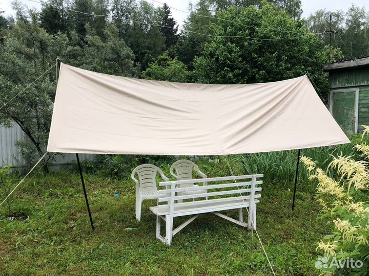 Тент шатер туристический 3х4 метра новый (навес)