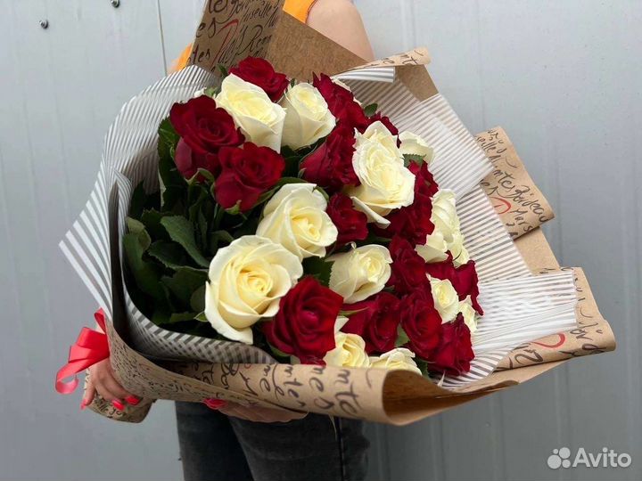 Цветы розы букет
