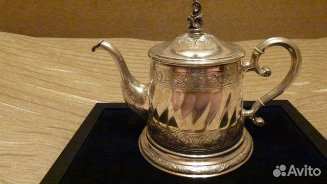 Старинный серебряный чайно-кофейный сервиз 1892год