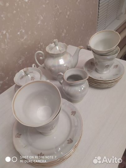Чайный сервиз фарфор винтаж СССР