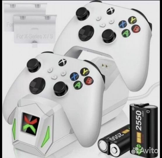 Аккумуляторы 2шт + зарядная станция Xbox