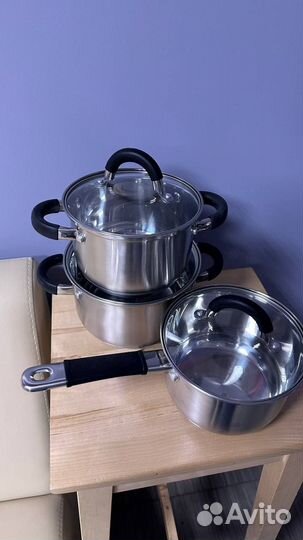 Набор кастрюль из нержавеющей стали