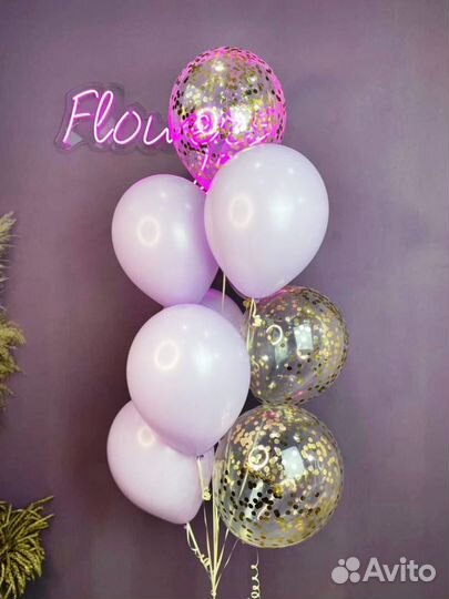 Гелиевые воздушные шары с доставкой Flowers 124