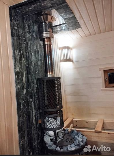 Чугунная печь банная Авангард зк 25 (П2) ураган