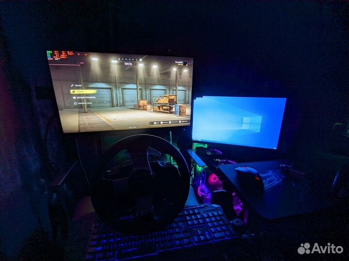 Logitech G27+кокпит+стойка для монитора