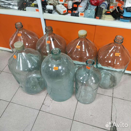 Стеклянный бутыль 10-20л