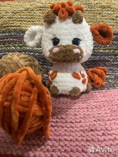 Бычок, коровка амигуруми