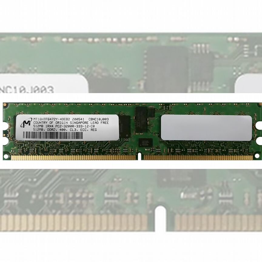 [MT18HTF6472Y-40EB2] Оперативная Память Micron 512mb Mt18htf6472y-40eb2