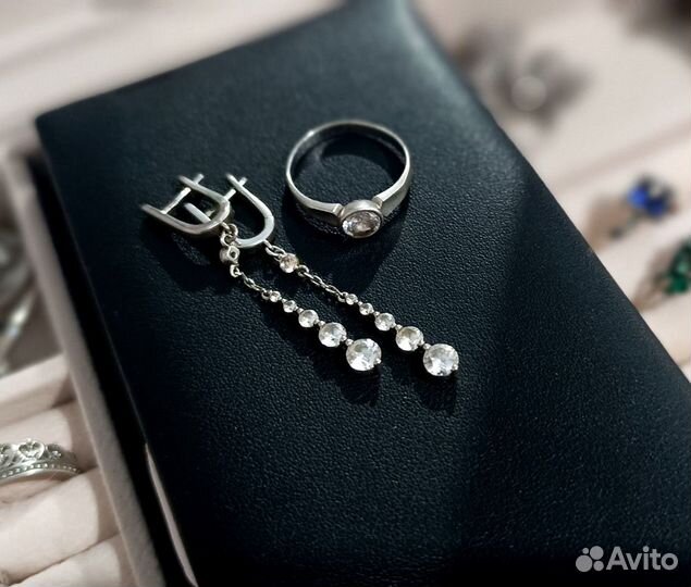 Серьги, комплекты серебро