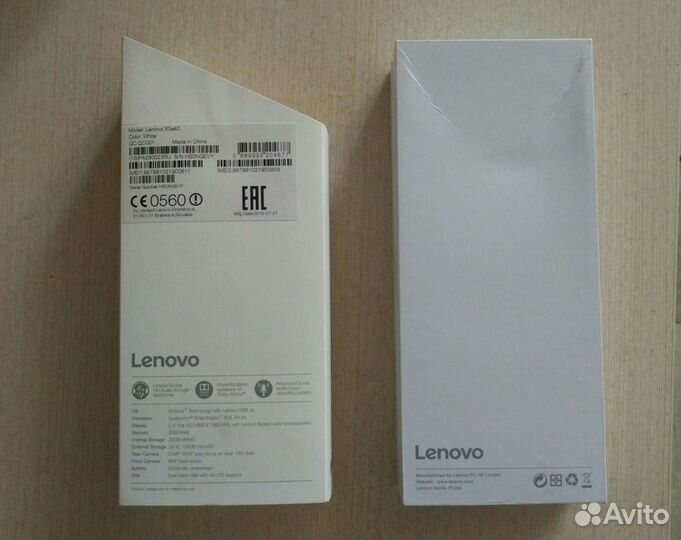 Коробка от Lenovo vibe X3 a40