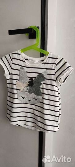 Футболка h&m для девочки 104