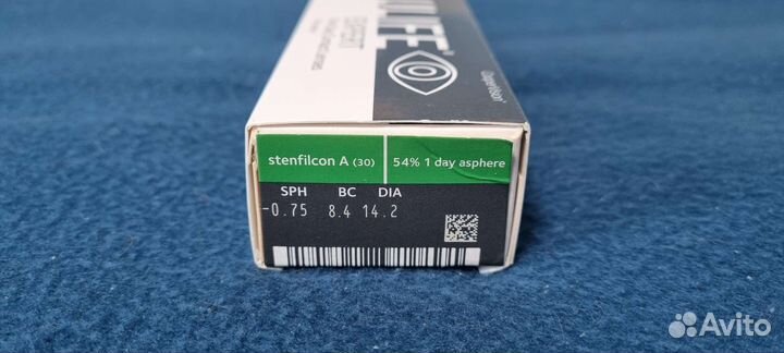 Линзы контактные однодневные (минус 0.75)