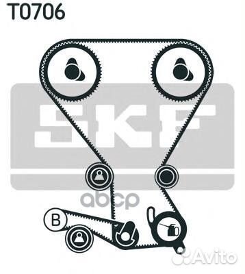 Комплект ремня грм (ремень ролик) vkma95658 Skf
