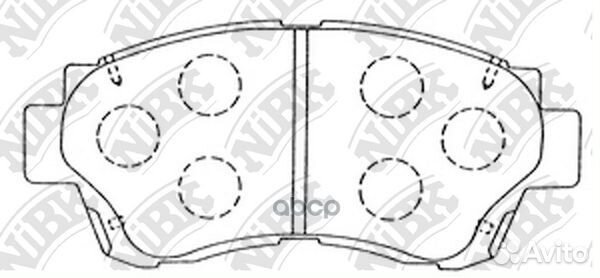 Колодки тормозные дисковые toyota verossa 2.0 2