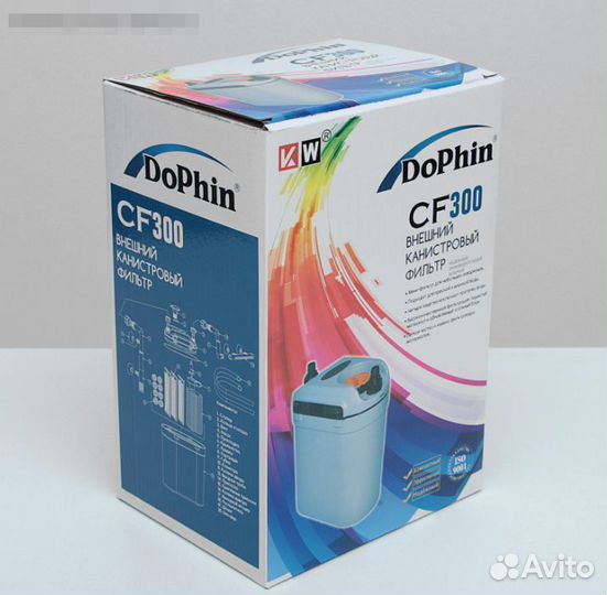 Внешний канистровый фильтр Dophin CF-300 KW 410л/ч