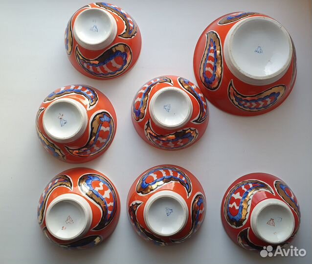 Посуда фарфор Песочное лфз Пролетарий 1950-70г