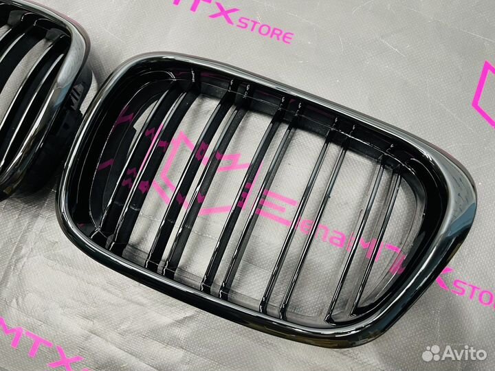Решетка радиатора BMW E39 М стиль, чёрный глянец