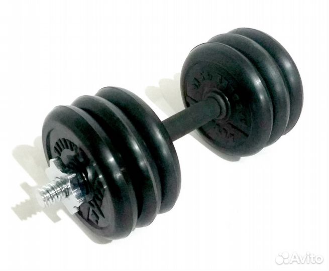 Гантель разборная обрезиненная 17кг titan Barbell