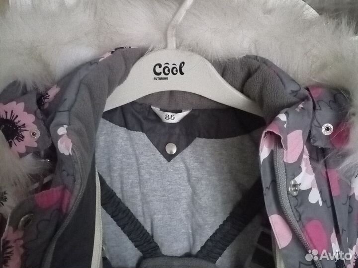 Зимний костюм для девочки 86