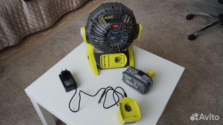 Вентилятор Ryobi ONE+ Аккумулятор Ryobi RB18L50 +