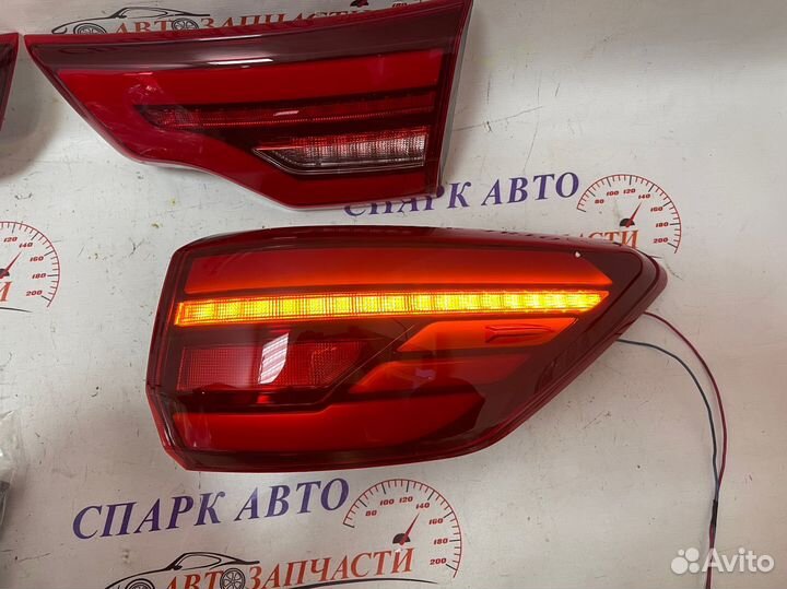 Стопы тюнинг Toyota Highlander 50 13-20 LED красн