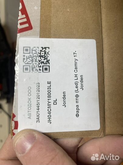 Птф фара toyota camry 70