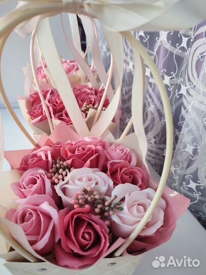 Букет мыльных роз