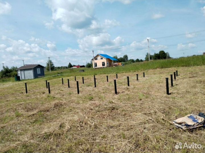 Винтовые сваи + монтаж