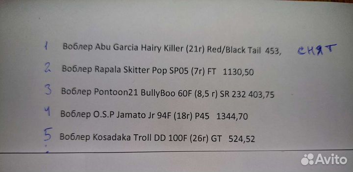 Японские воблеры