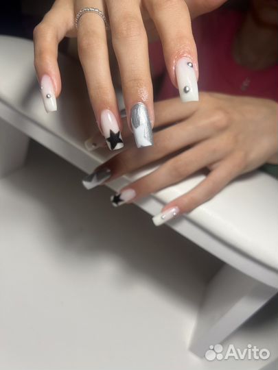 Крейзи маникюр наращивание москва