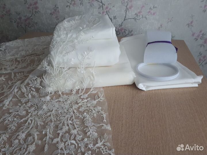 Ткани (вышивка на сетке/сетка санал/тафта/ригелин)