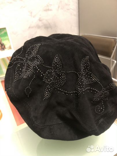 Берет женский замшевый натуральная замша