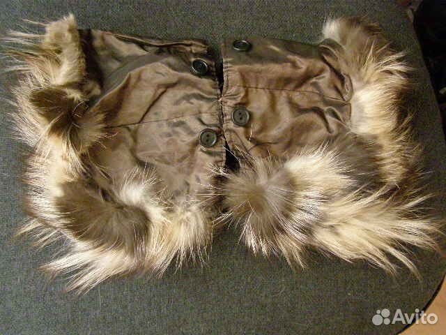 Воротник + 2 манжета на рукава,рыжая лиса,бордо