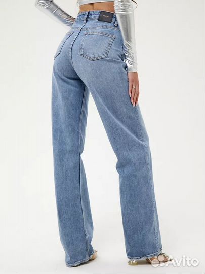 Джинсы женские прямые высокая посадка