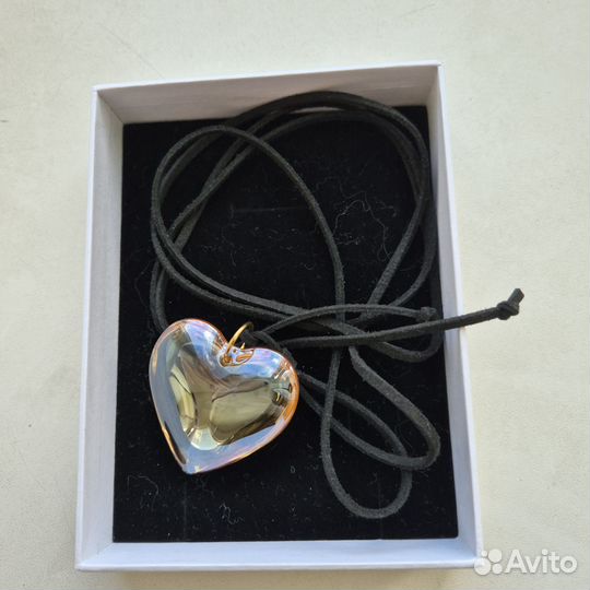 Объёмное сердце на шнурке