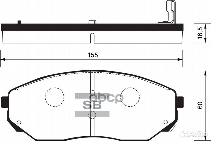 Колодки тормозные дисковые передние SP1153 Sang