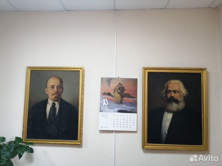 Картины маслом Ленин, Маркс