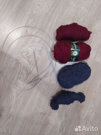 Пряжа и спицы